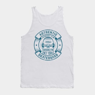 Skateboarding logo in retro style Tank Top